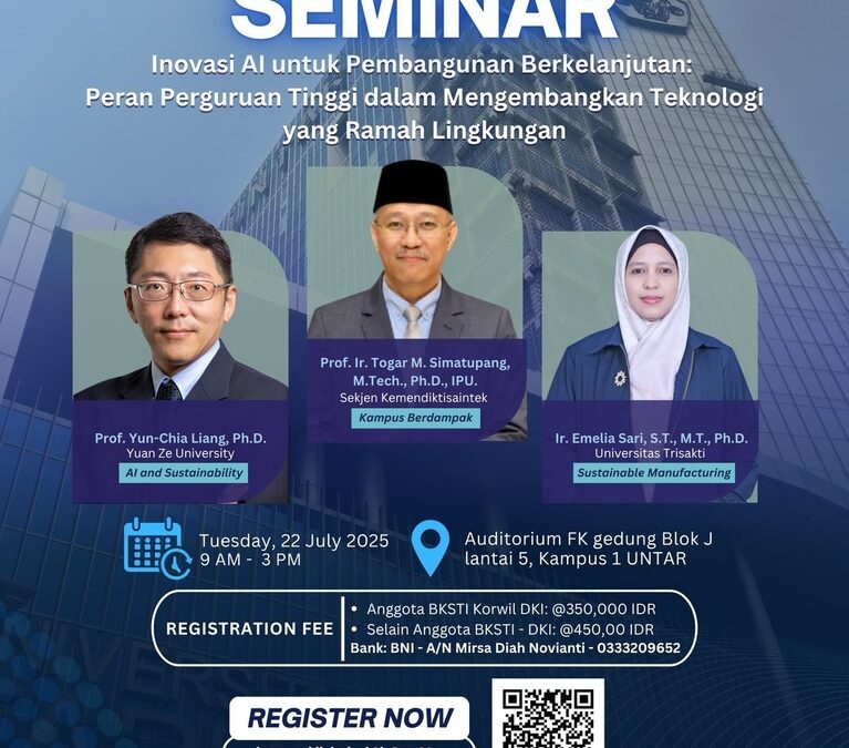 Seminar BKSTI : Inovasi AI Untuk pembangunan Berkelanjutan