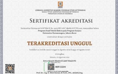 Selamat! Program Studi Teknik Elektro Universitas Tarumanagara Berhasil Memperoleh Akreditasi Unggul